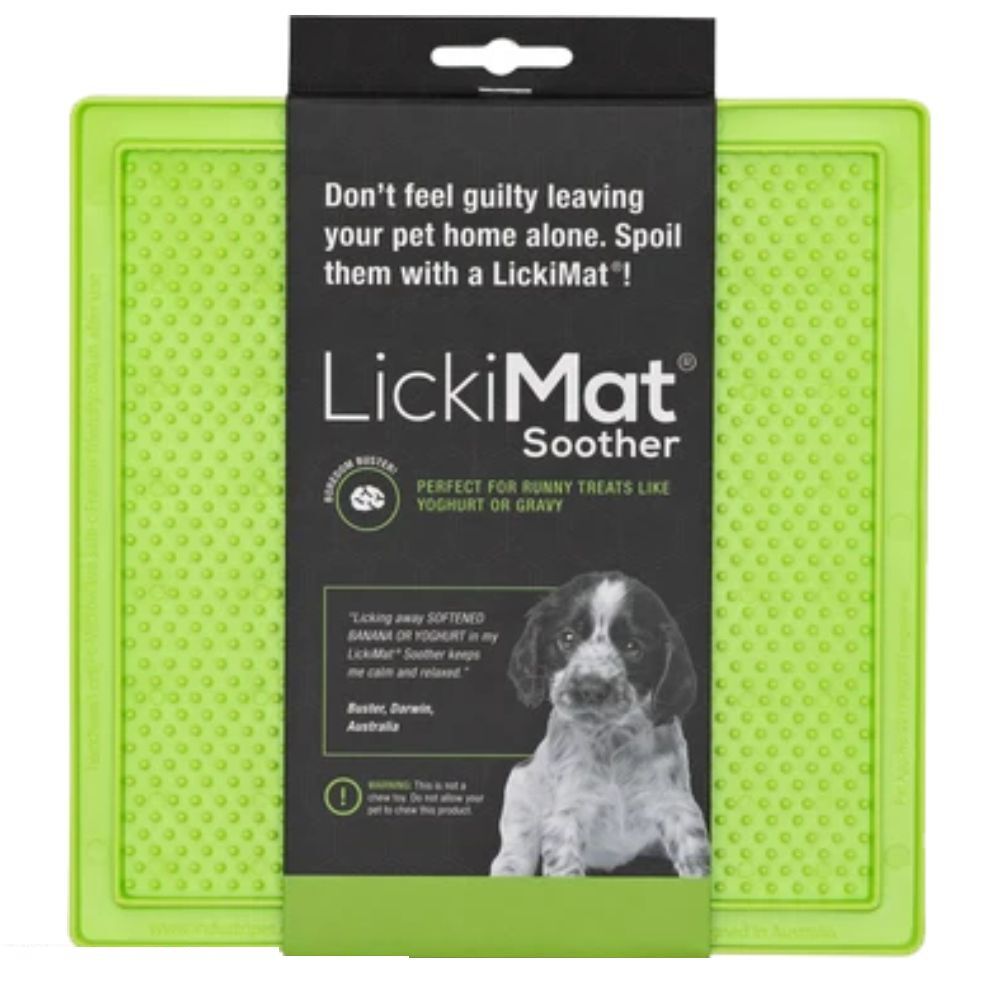 LickiMat Soother for Cats & Dogs (Green)