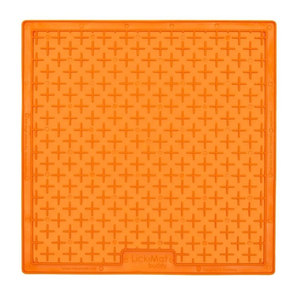 LickiMat Buddy for Cats & Dogs (Orange)
