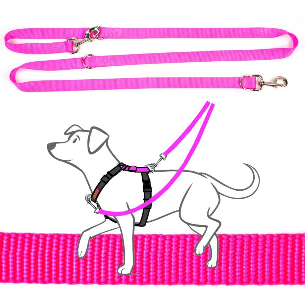 Blue-9 Multi-Function Leash Hot Pink