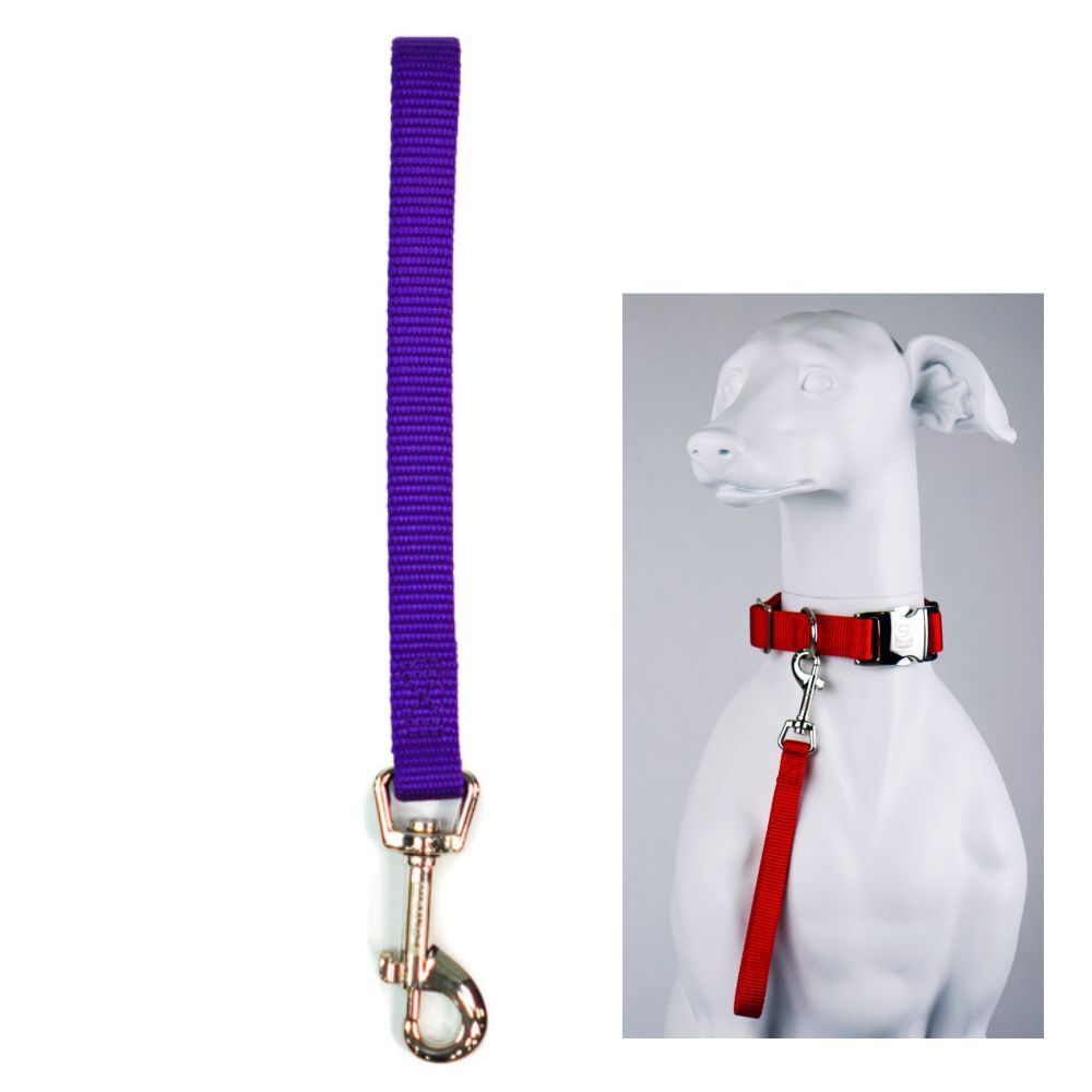Blue-9  Mini Tab Leash Purple 23cm