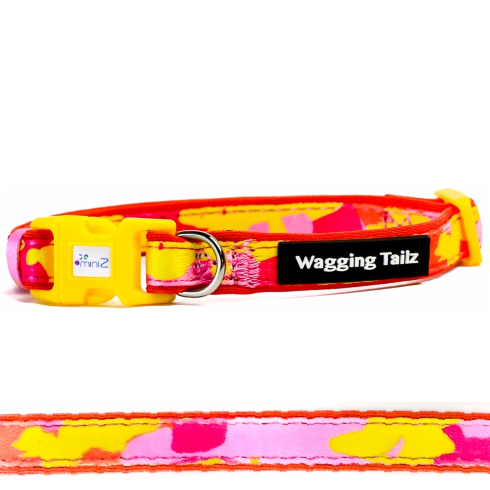 miniZ Camo Orange Toy Breed & Puppy Dog Collar S, L