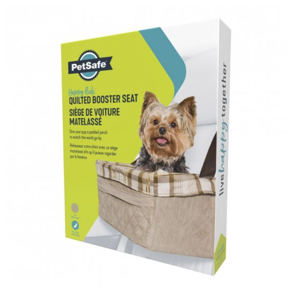 Petsafe Happy Ride Quilted Booster Dog Car Seat (Up to 8kg)