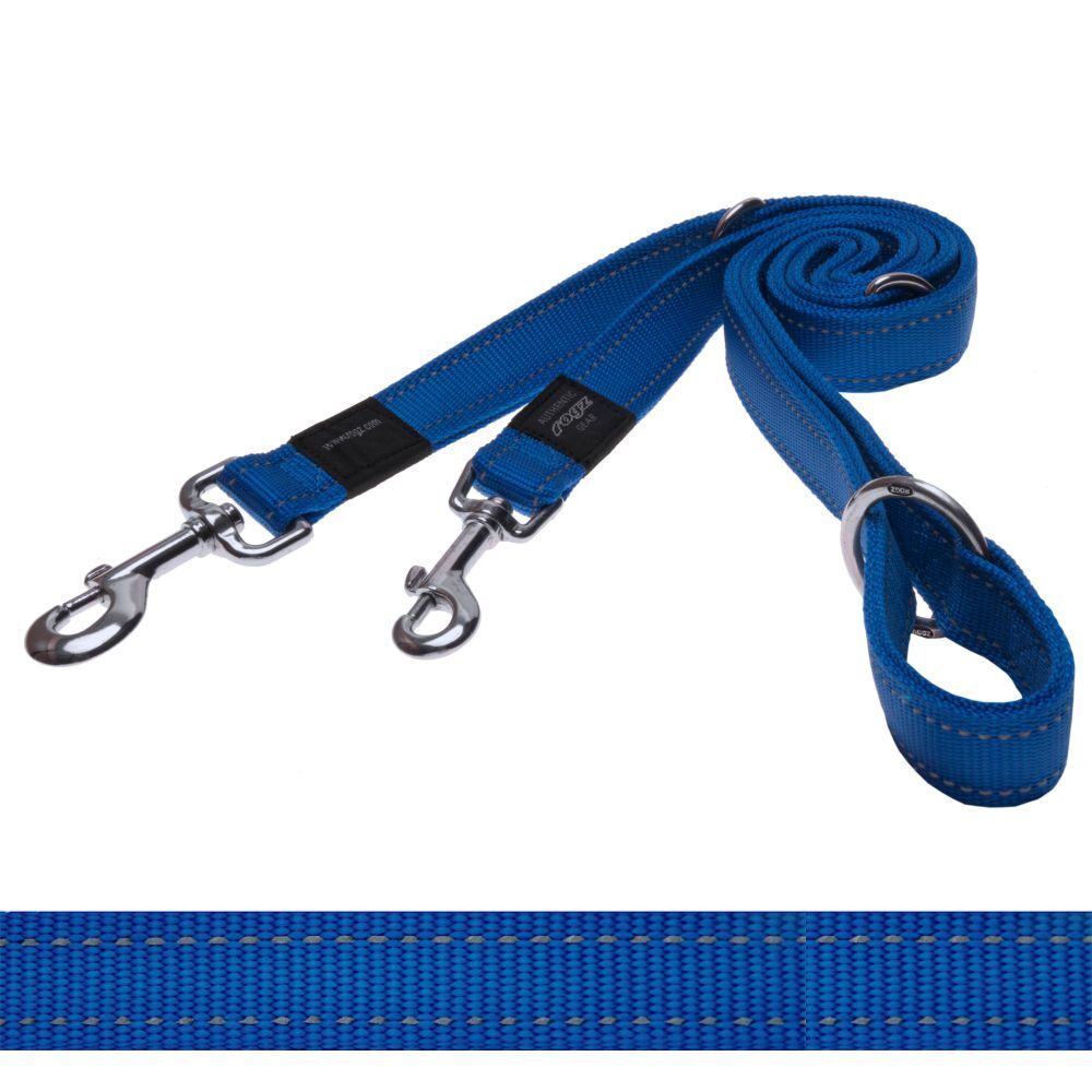 Rogz Reflective Multi Function Lead Blue M, L, XL
