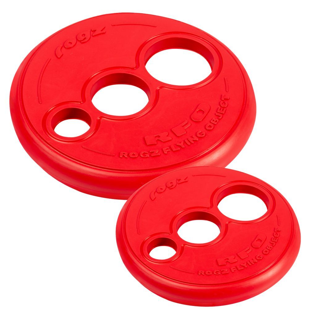 Rogz RFO Frisbee Fetch Dog Toy Red S, L
