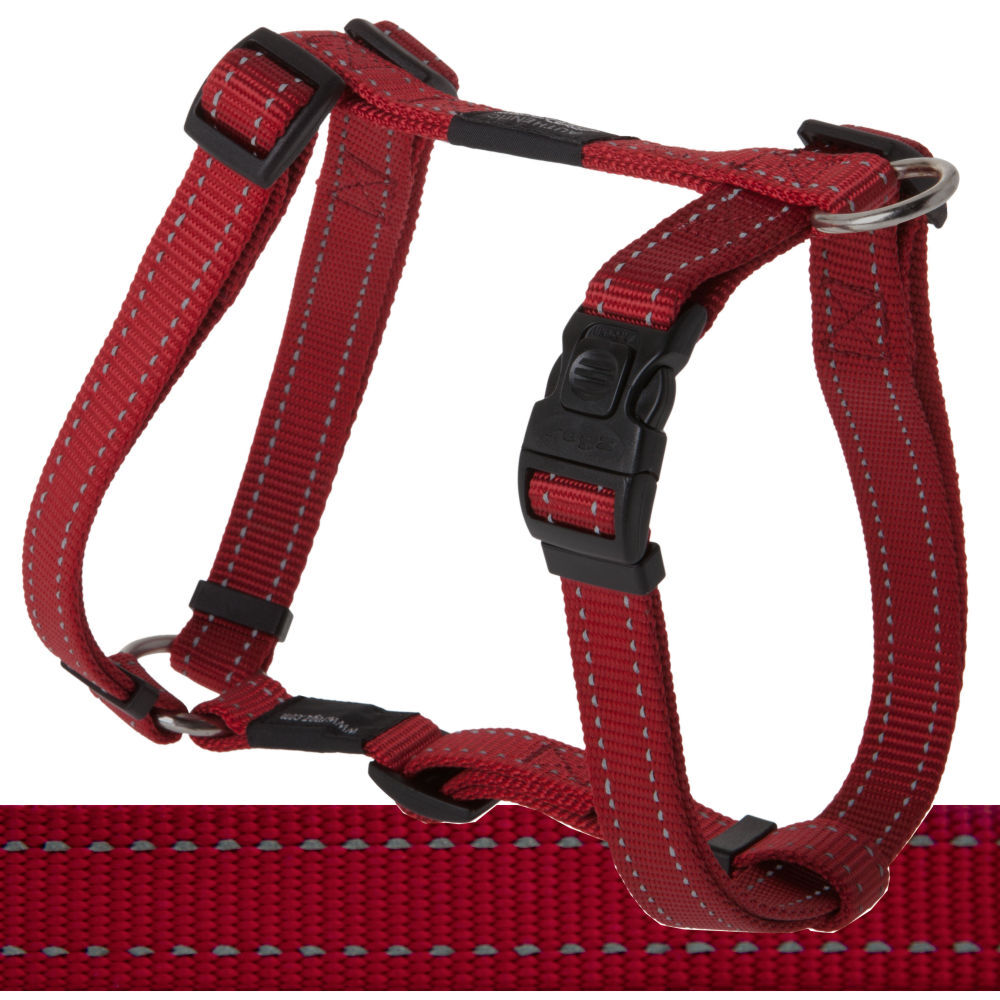 Rogz Classic Reflective Dog Harness, Red (XLarge)