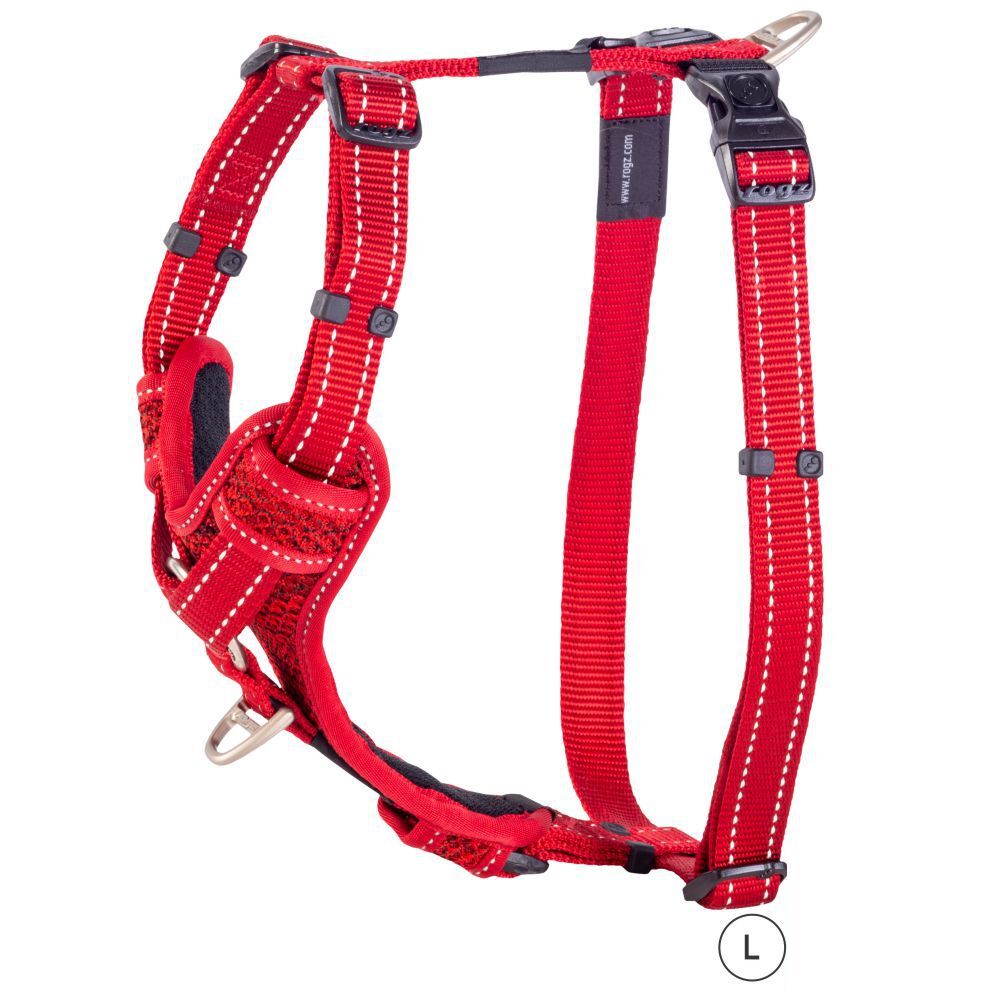 ROGZ Control Dog Harness, Red (Large)