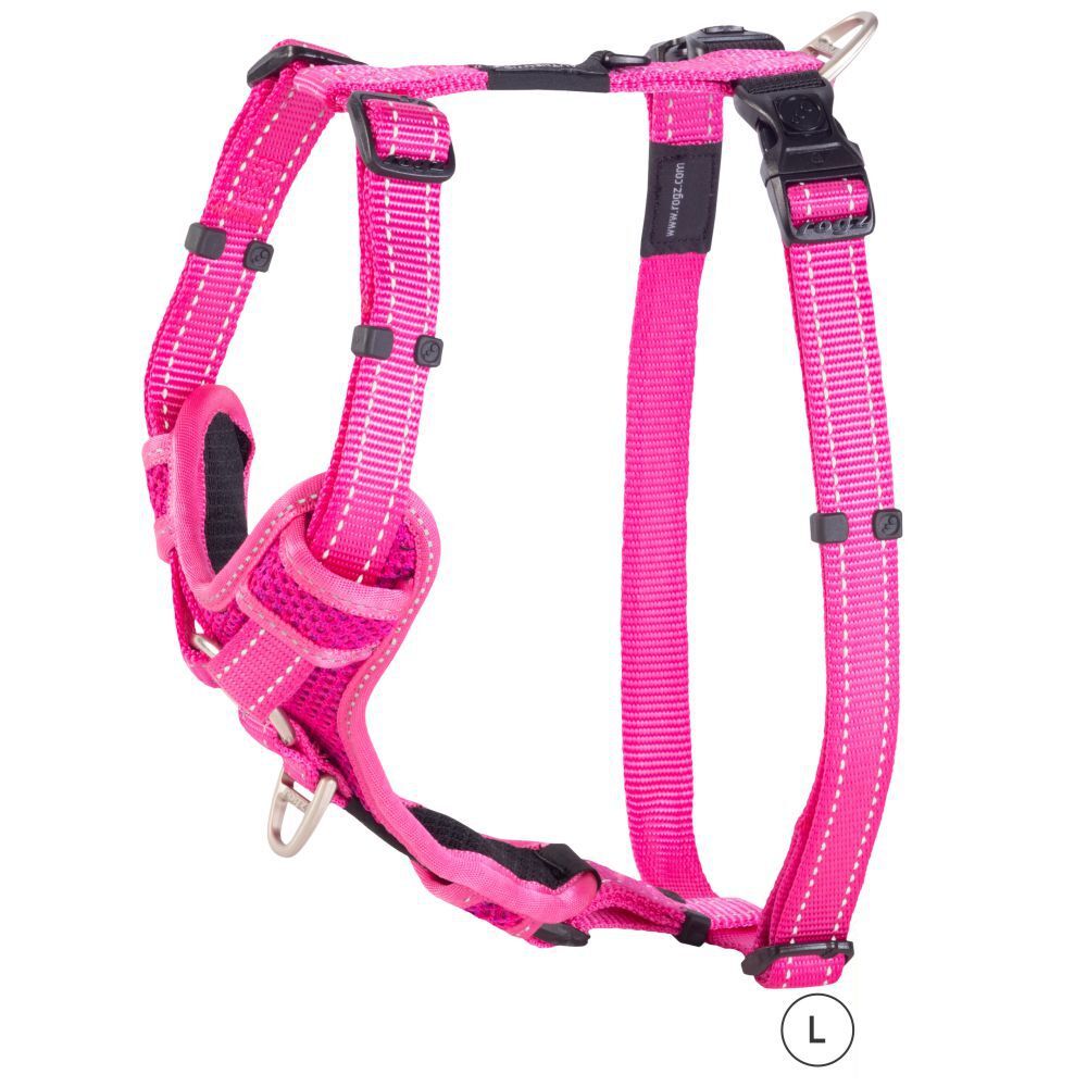 ROGZ Control Dog Harness, Pink (Large)