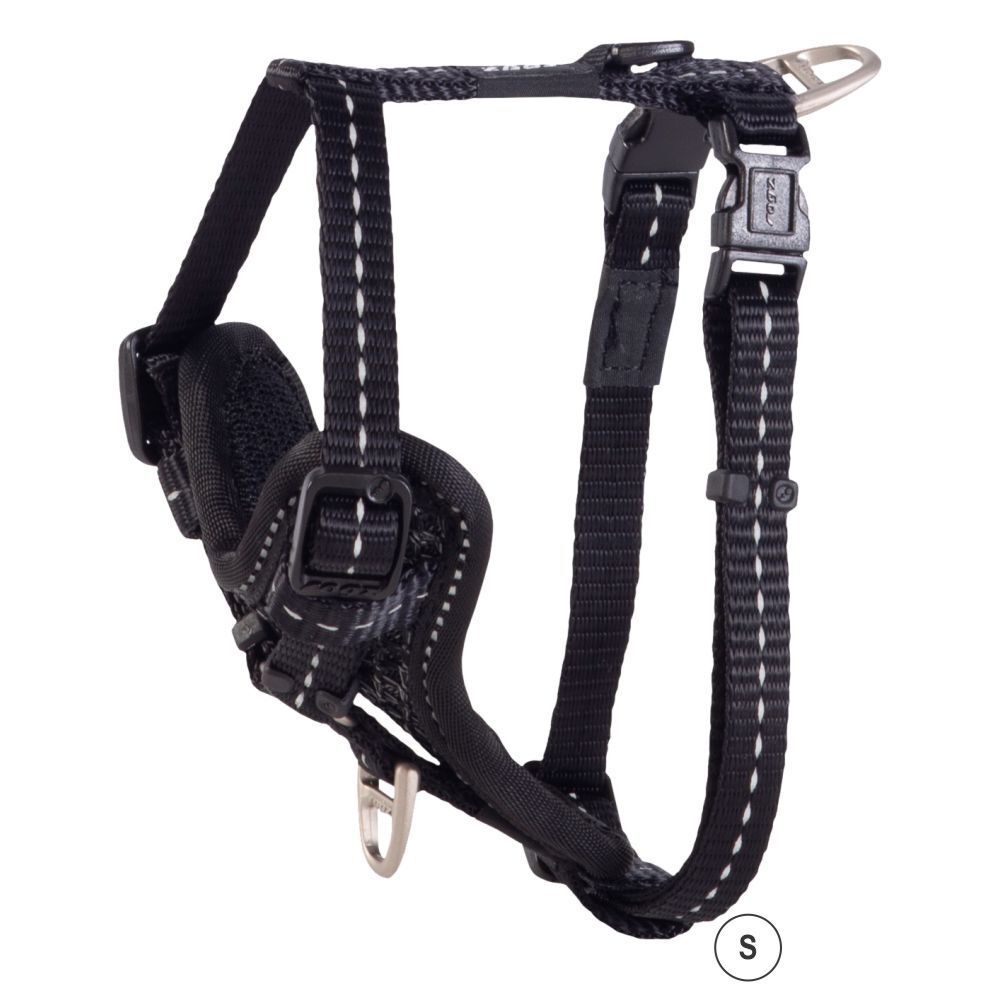 ROGZ Control Dog Harness, Black (Small)