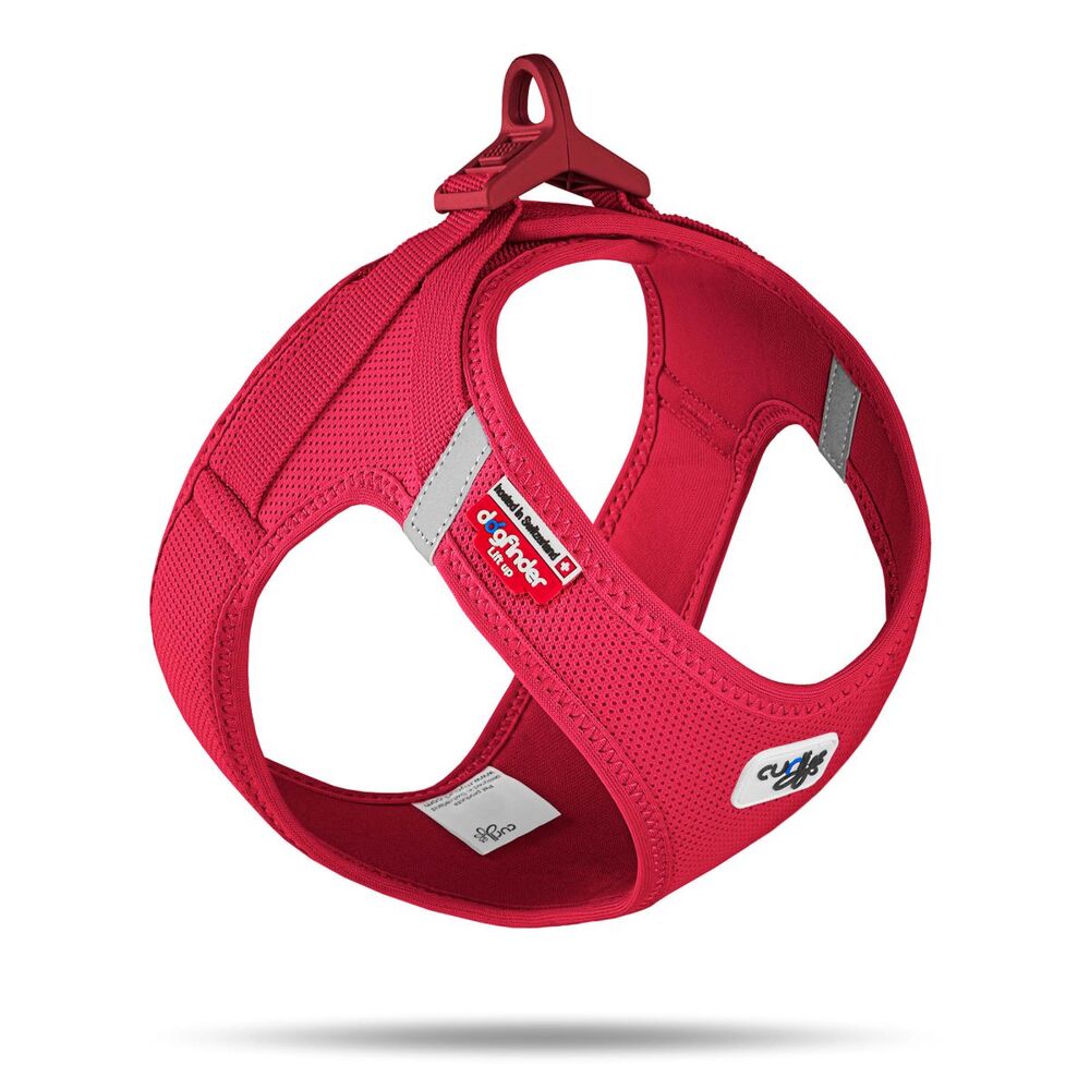 Curli Vest Air Mesh Dog Harness Red (Small)
