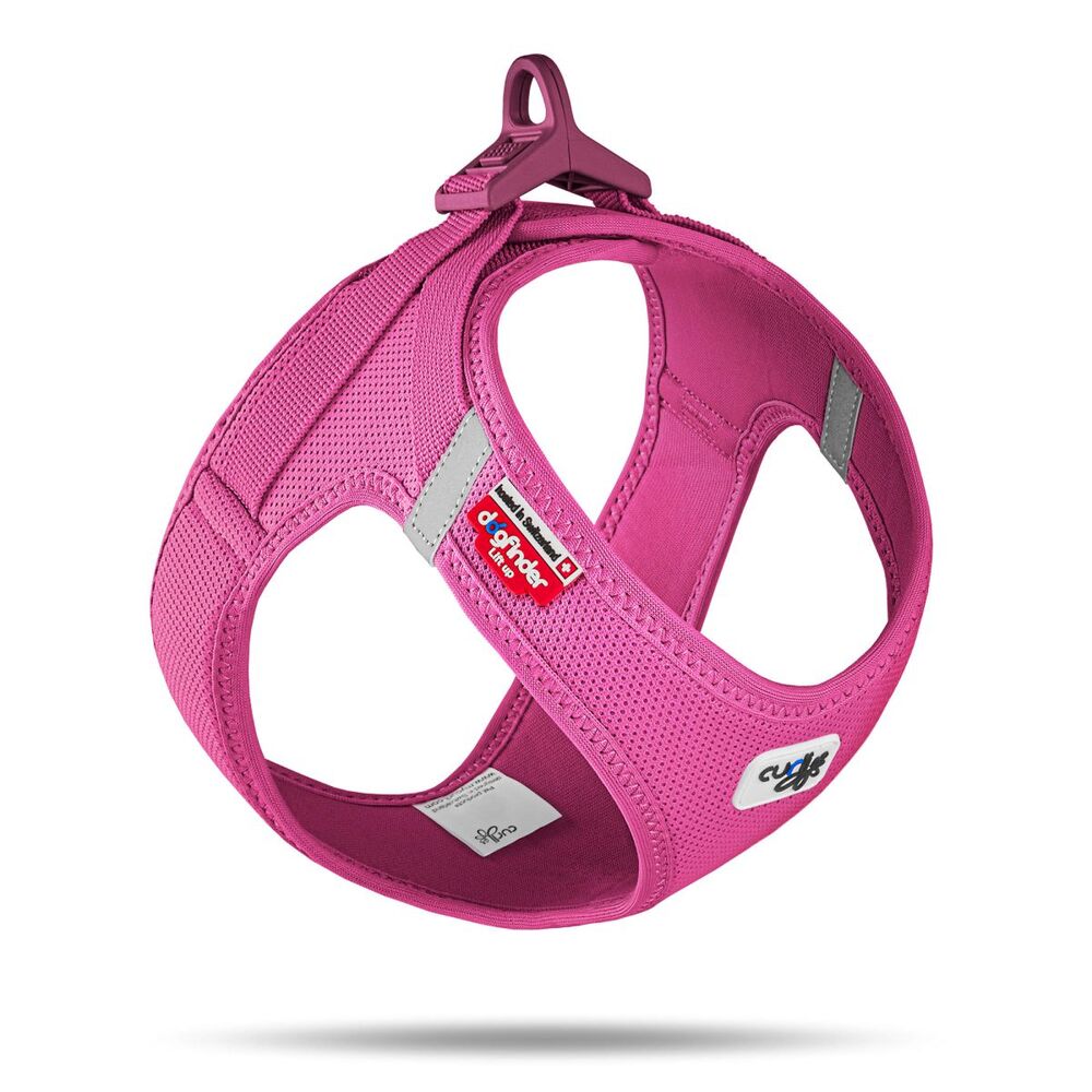 Curli Vest Air Mesh Dog Harness Fuchsia (XXSmall)