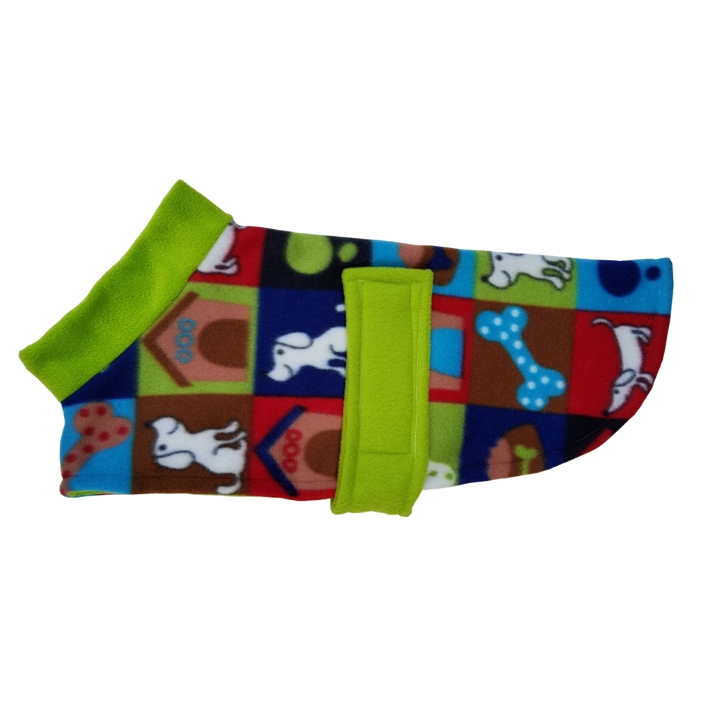 Double Fleece Dog Coat Dog House Design 35cm, 40cm, 45cm, 50cm 60cm