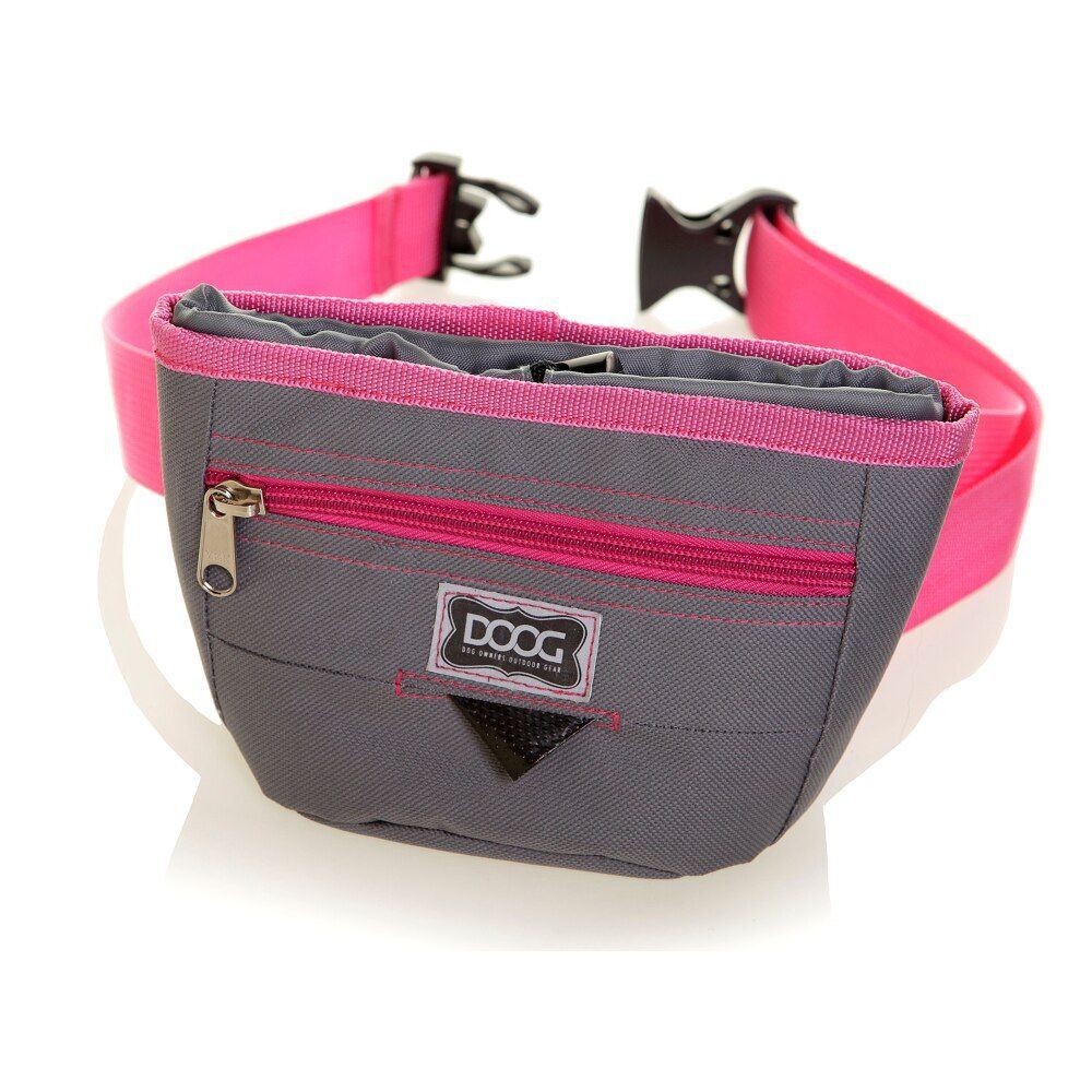 DOOG Treat Pouch Grey and Pink Large