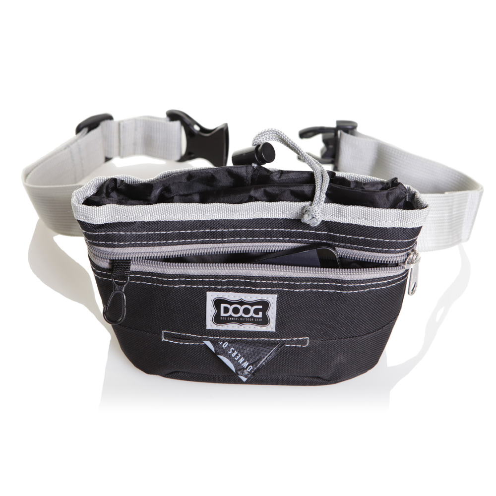 DOOG Treat Pouch Black and Grey Large