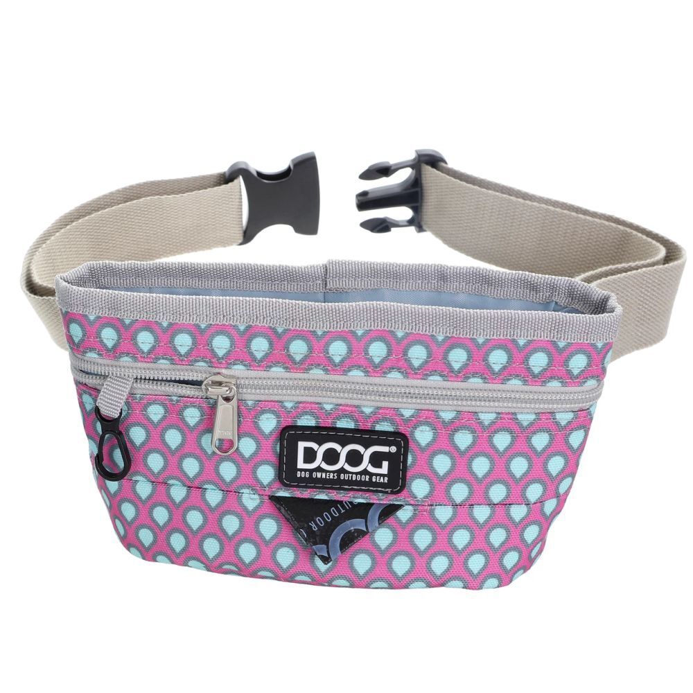 DOOG Treat Pouch Luna Pink and Green Tear Drops