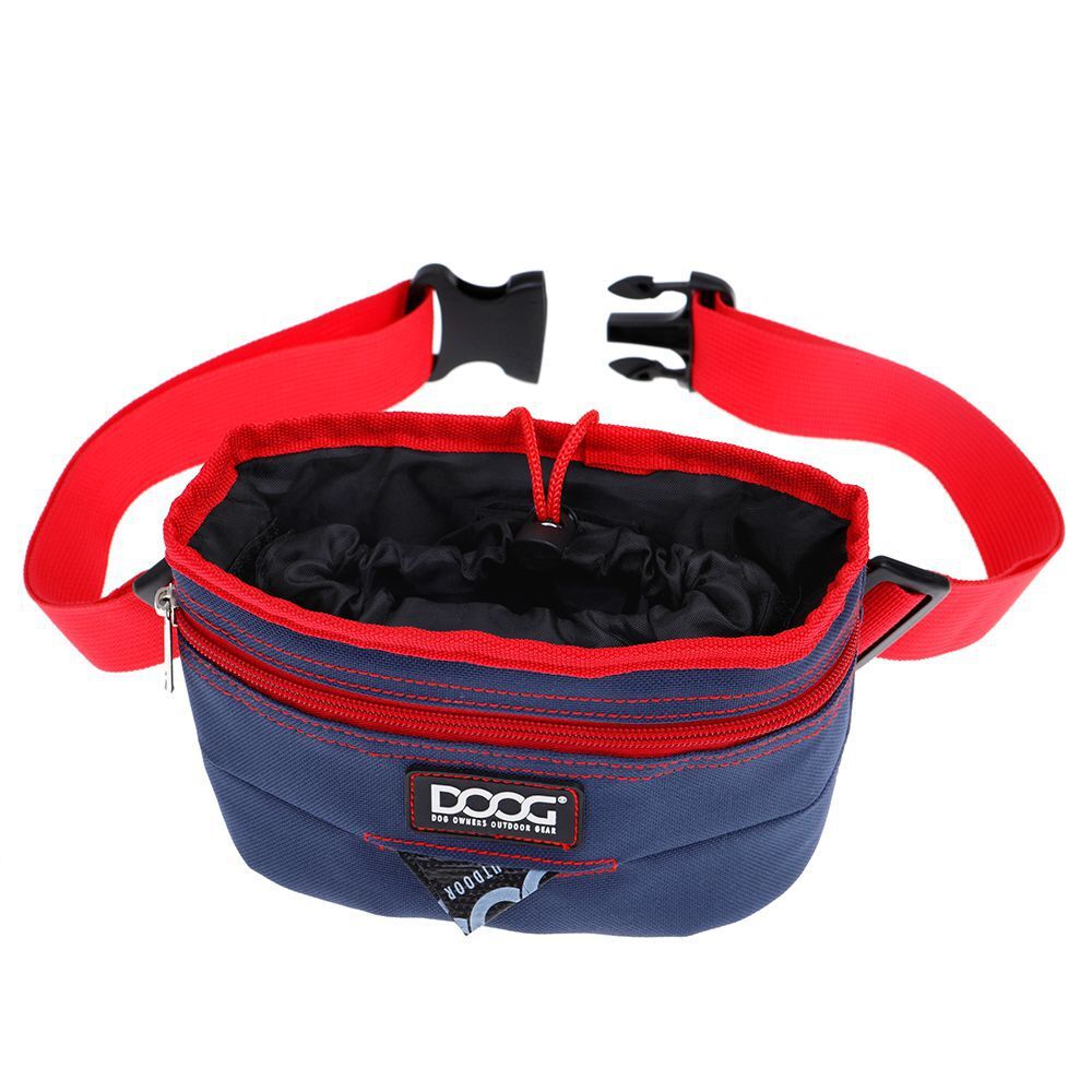 DOOG Treat Pouch Navy and Red Large