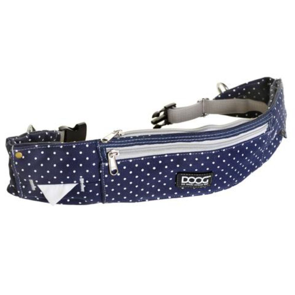 DOOG Walkie Belt Stella Navy and White Spots