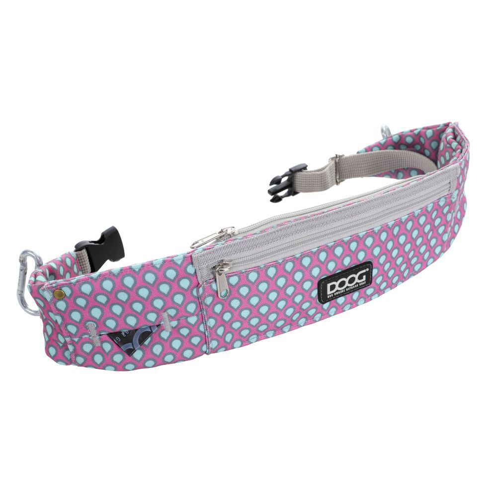 DOOG Walkie Belt Luna Pink and Green Tear Drops