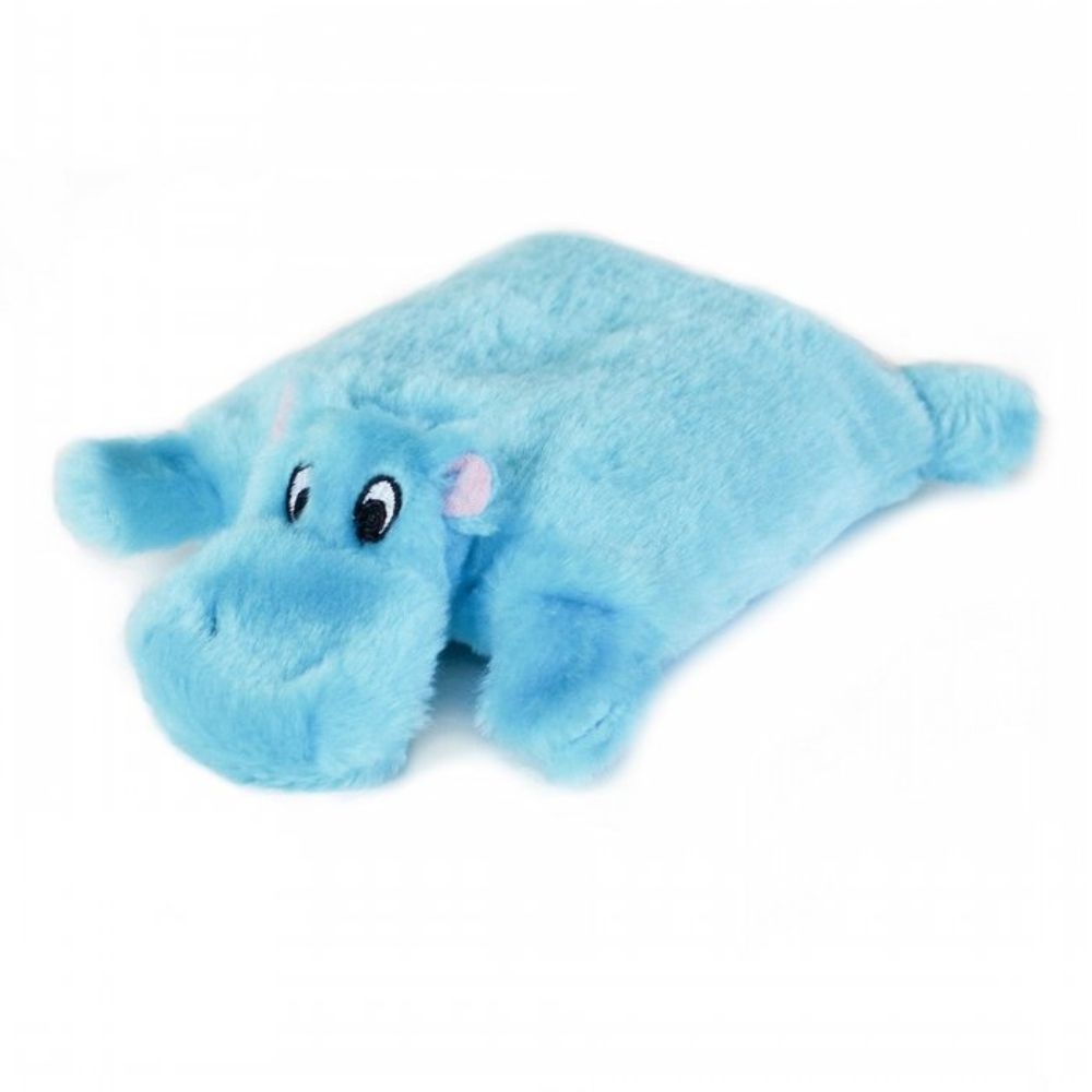 Zippy Paws Squeakie Pad Hippo Dog Toy