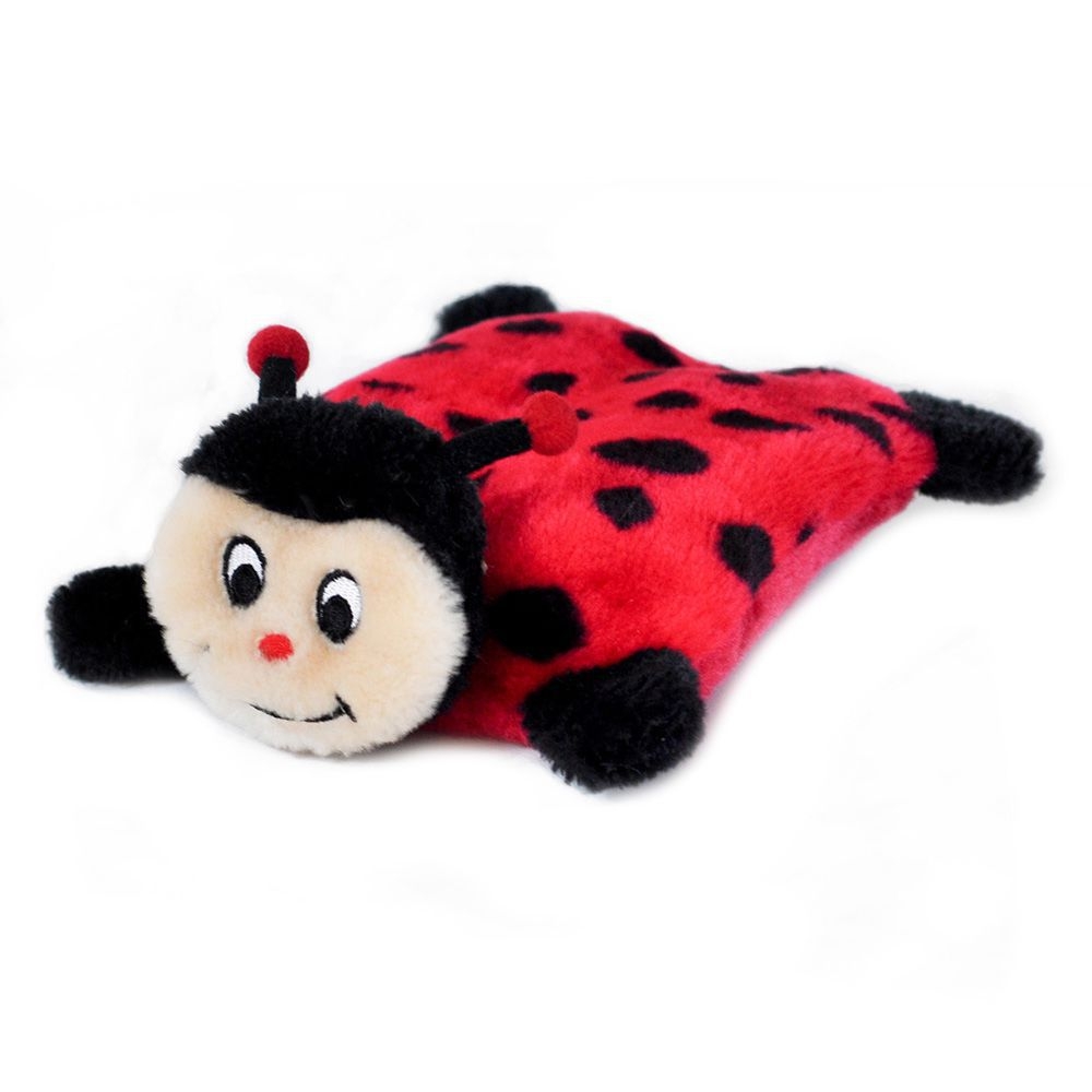 Zippy Paws Squeakie Pad Lady Bug Dog Toy