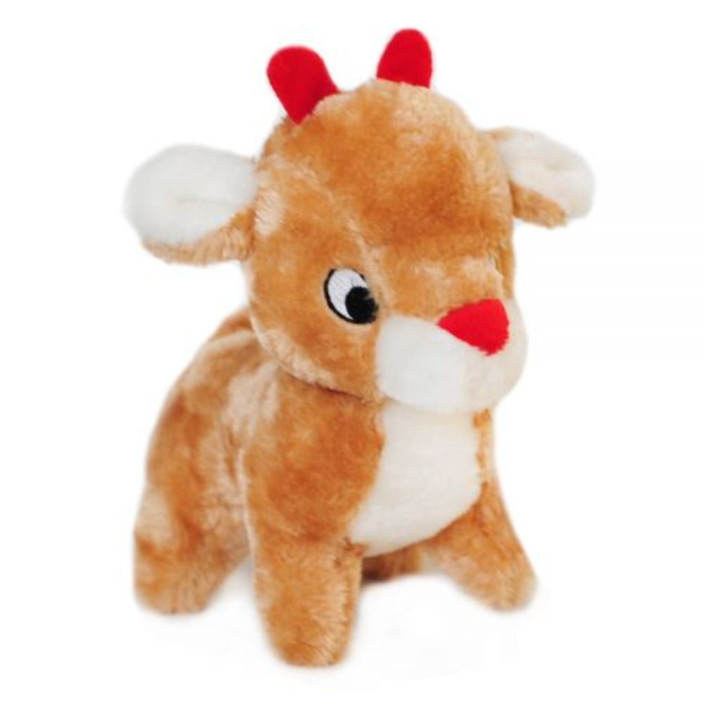 Zippy Paws Christmas Holiday Deluxe Reindeer Dog Toy
